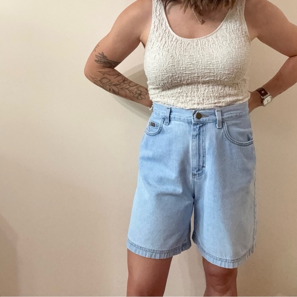 vintage lightwash RIDERS denim shorts - Picture 1 of 8